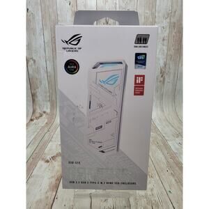 ASUS ROG Strix Arion White M.2 NVMe SSD Enclosure-USB 3.2 Gen 2x1 Type-C 10Gbps